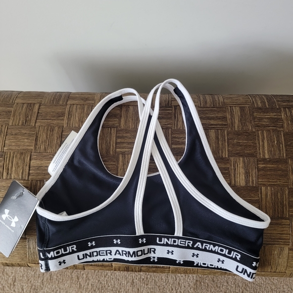 Under Armour Girls' Crossback Solid Bra - Picture 5 of 6